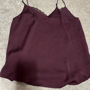 Elegant Burgundy Women's Top